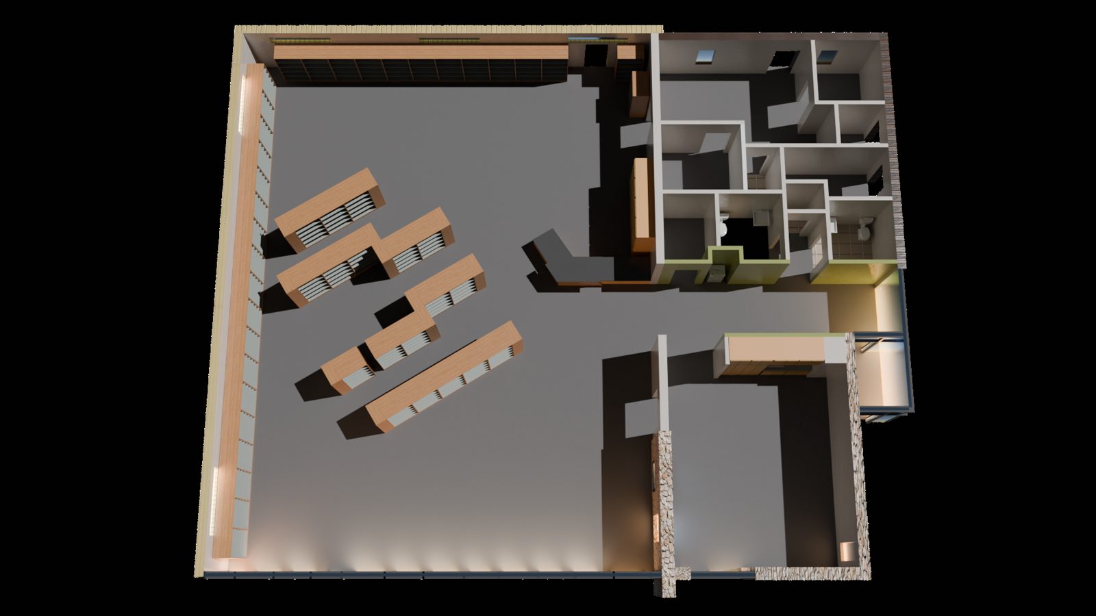 Nederland Community Library — floor model